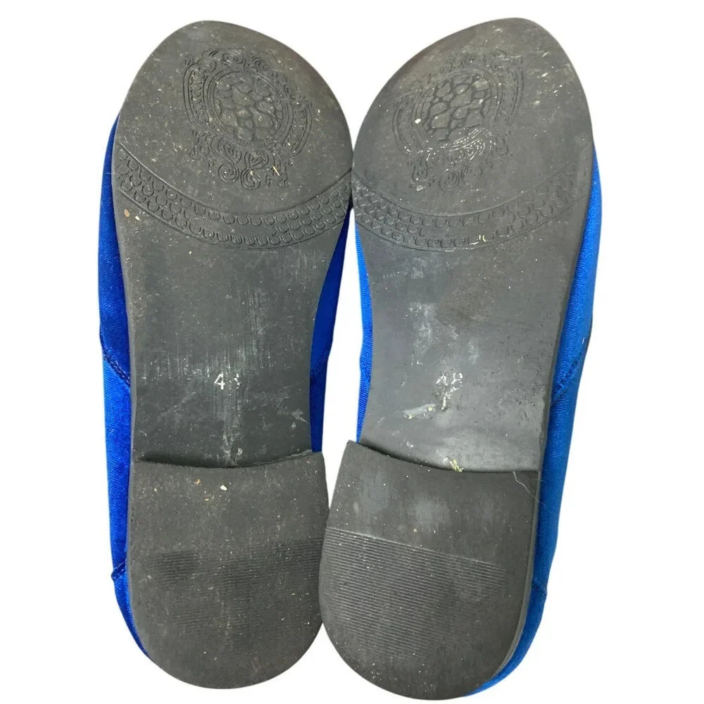 Cosidram Mens Size 15 Blue Velvet Gold Accent Slide On Low Heel Loafers Shoes